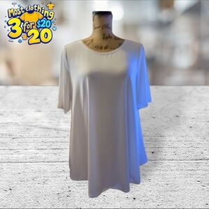 Chico's dressy white Tshirt size 1